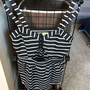 Black and white stripe tank top